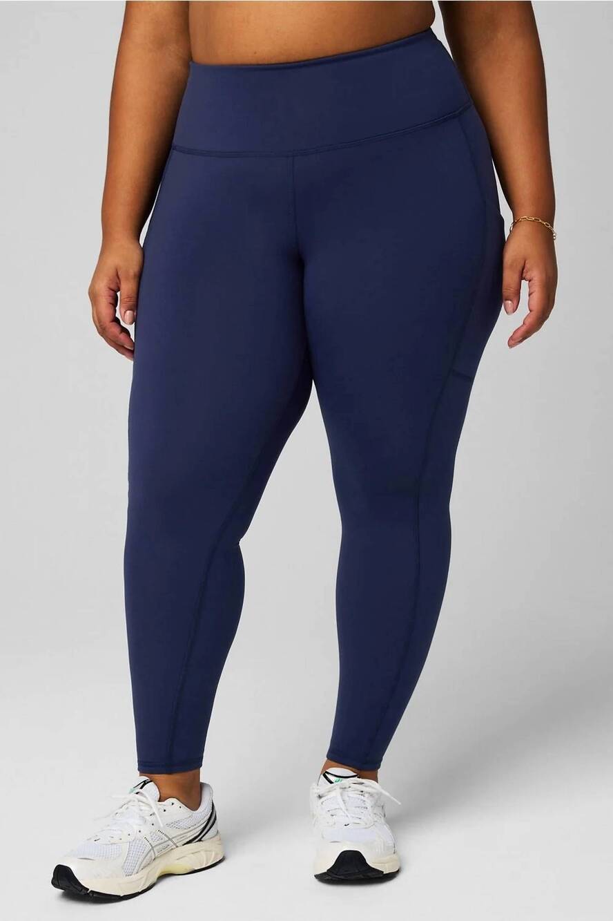 NEW FABLETICS oasis pureluxe legging pants - plus in deep navy